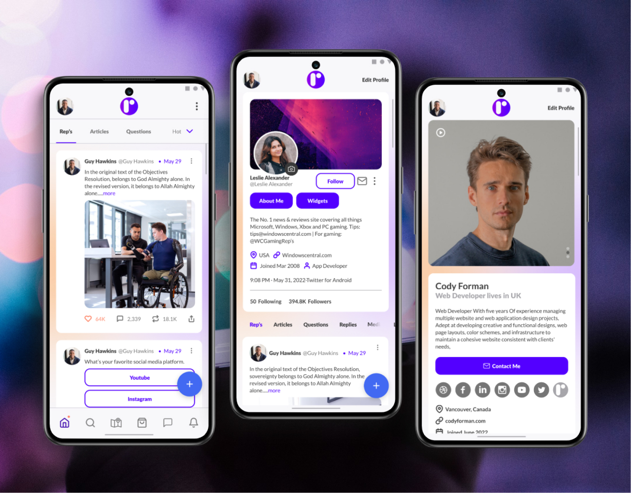 Rep – Social Media Platform